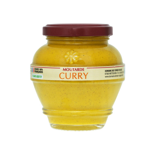 Moutarde au Curry - graines françaises sans additifs | 200g