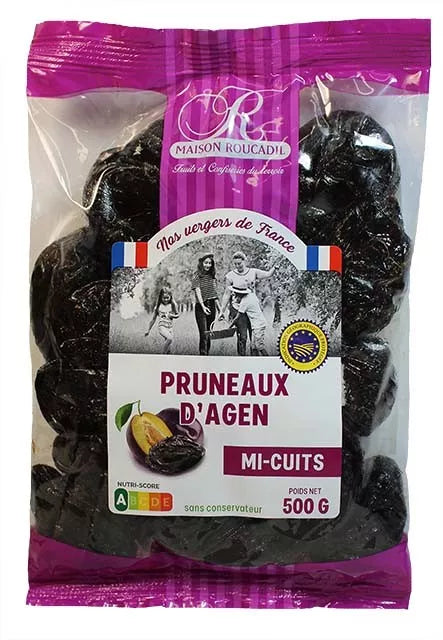 Halfgekookte Agen-pruimen - zak van 500 g