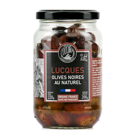 Olive Noires de Lucques au Naturel - 200g