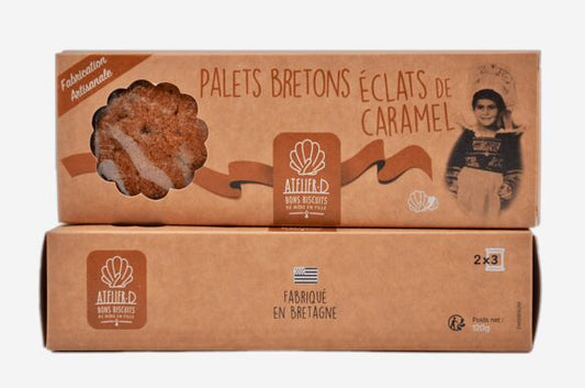 120g - Palets éclats de caramel