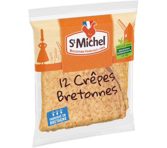 12 Crêpes bretonnes beurre St. Michel