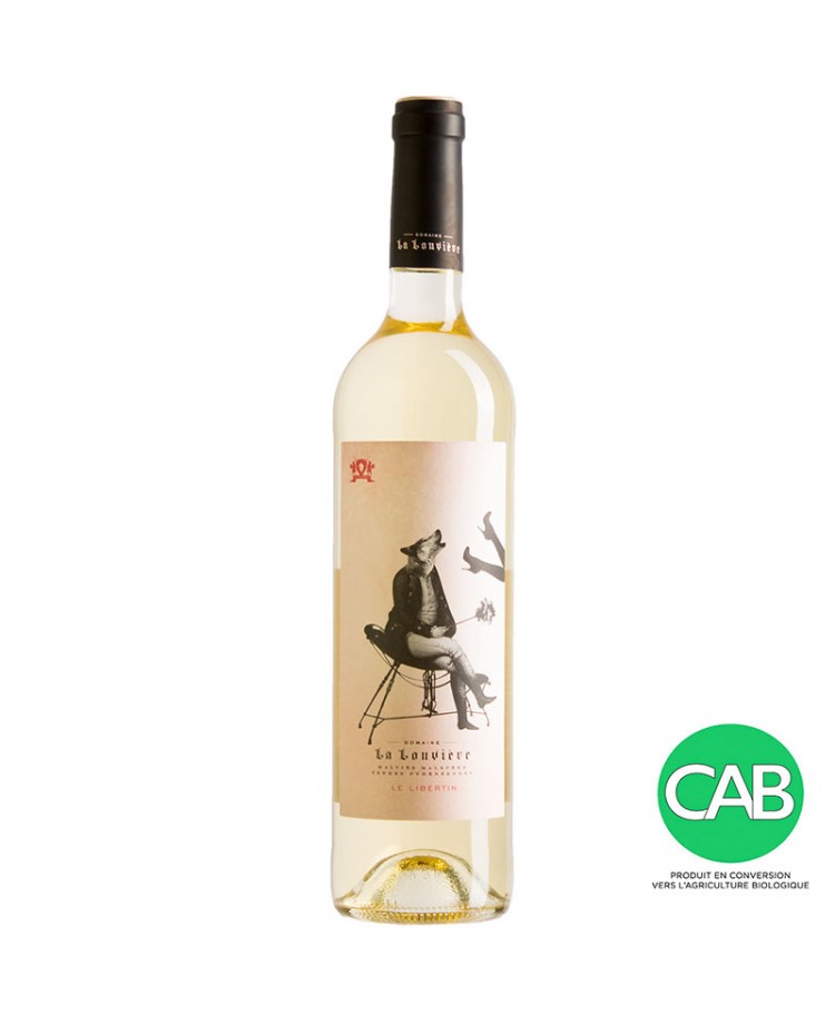 IGP Pays d'Oc Blanc - Sauvignon Blanc. Surprising, exuberant, invigorating. 2020 by DOMAINE LA LOUVIERE available at Les Belles Saveurs.